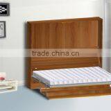 Foldable Wall Bed Mechanism Wall Mounted Type Bed Hardware With Desk
