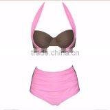 Women's Bandage Cris Cross Swimwear Push Up Bating Suit High Waist Bikini thumbnail-2
