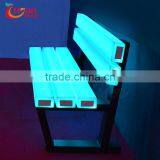 Outdoor Furniture Plastic Patio Bench RGB Lights Cheap Price thumbnail-3