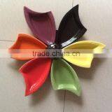 Stock 6pcs Dinner Dish Set , Colorful Ceramic Plate Set Close Out , Porcelain Dish Set With Hanger thumbnail-6