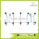 Over the Door 5 Hook Organizer Rack (Black) thumbnail-2