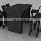 Rattan Bar Table and Chairs / Leisure Wicker Furniture thumbnail-1