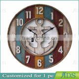 Classical wooden wall clock for home decoration