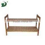 2 Tiers Wooden Shoe Bench Rack thumbnail-3