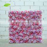 GNW FLW1508009 Stage Decoration Pink and Purple Artificial Engagement Flower Wall Wholesale