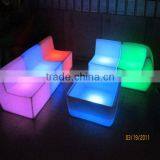 Hot Sale Commerical Fashion Illuminated Growing High Quality Plastic LED Sofa With 16 Colors Change thumbnail-5