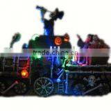 12" Polyresin LED Halloween Decoration With Moving Skull thumbnail-1