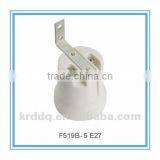 F519 E27 Ceramic Lamp Holder With Backet thumbnail-1