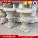 Natural Yellow Granite Flower Pot For Garden Decoration thumbnail-3
