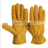 Yellow Goatskin Leather Driver Gloves thumbnail-1