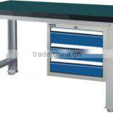 Metal Industrial Workbench With Drawer thumbnail-1