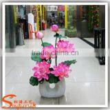 Artificial Silk Lotus Flowers For Bonsai Decoration Without Pot thumbnail-5