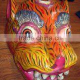 Dragon Mask Wall Hanging Decor Handmade in Nepal thumbnail-1