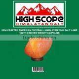 HIMALAYAN PINK CRYSTAL ROCK SALT LAMP FOOTBALL SHAPE thumbnail-1