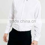Wholesale China High Quality Plain Long Sleeves White Shirts for Men thumbnail-2
