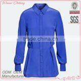 100% Cupro Long Style High Fashion Ladies Suit Skirt and Blouse thumbnail-1
