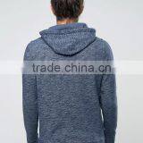 Custom Embroidered Zip Pouch Pocket With Hood Dark Grey Men's 55% Cotton 45% Polyester Casual Autumn Hoodies thumbnail-2