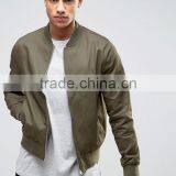2017 Xinlan High Quality New Design Durable Ribbed Collar 100% Cotton Khaki Running Men Casual Jacket thumbnail-1
