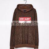 Long Men Sweatshirt With Hood And Printed Slogan Mens Pullover Clothing Custom Manufacturer 95% Cotton 5% Elastane Winter Warmth thumbnail-5