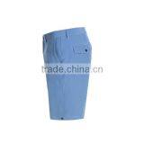 Blue Solid Color Cotton Polyester Casual Shorts for Men thumbnail-5