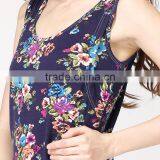 2017 MAMALOVE New Sleeveless Cotton Floral Maternity Clothes Breastfeeding Dress Women Pregnant Dress thumbnail-4