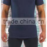 High Quality Cotton Elastane Fabric Pro-fit t Shirt Slim Fit Gym Wear Fitness t Shirts thumbnail-4