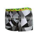Mans Boxer Cotton Underwear Suit Checks Printed Brief With Elastic Band thumbnail-2