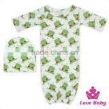 Soft Baby Boutique Outfits Newborn Night Suit With Hat Punjabi Suits With Patiala Salwar Kameez thumbnail-5