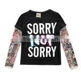 S17494A New Tattoo Sleeve Boys T Shirt Spring Autumn Children Clothes thumbnail-2