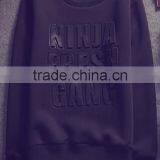 Fashion Scuba Crewneck Sweatshirt Embossed Pullover thumbnail-2