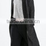 Runwaylover EY0967C Wholesale Custom 2016 Fashion Cashmere Wool Knitted Long Sleeve Women Long Sweater Cardigan thumbnail-1