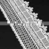 Lace Trim, Polyester, White, 81mm, Sold By Yard thumbnail-1