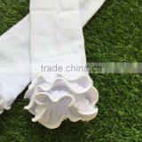 Baby Girls Boutique Clothing Infant Girl Kids Clothes White Gold Bus Romper With Matching Headband and Legwarmer Set thumbnail-3