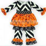 Kids Black Spider Halloween Costume Girl's Fashionable New Design Orange Suit thumbnail-1