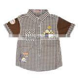 Cotton Cartoon Checked Children Blouse thumbnail-3