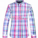 2017 Latest Fashion Plaid Long Sleeve Button-down Collar Casual Shirt for Men thumbnail-2