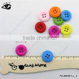 18MM Round Buttons 4-HOLES Wood Buttons For Clothing Craft Decorations thumbnail-1