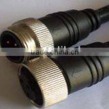 Circular Power Screw Shield Nut Molding Type Straight Waterproof Connector