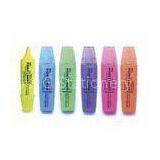 Classical Non - Toxic Scented Fluorescent Marker Pen / Multi Colored Highlighters