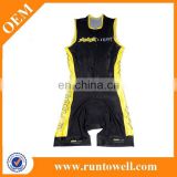 Runtowell 2014 Sublimation triathlon clothes triathlon jersey professional triathlon suits