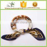 Ladies' Custom Logo Satin Bandana Women's Stylish Scarf for Adults Promotional Customized Imitated Silk Bandana thumbnail-3