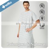 Wrap-over Back-closed Flame retardant Multipurpose Hospital Maternity Gown