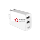 3USB 30W EU Plug Type-C PD Charger , GS CE ROHS Approval PD Adapter , Level VI