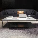 High Quality Rectangular Calacutta White Table Top Wholesale Restaurant Furniture thumbnail-2