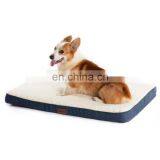 2020 Wholesale Modern Grey Raised Indestructible Memory Foam Dog Pet Mat Beds thumbnail-3