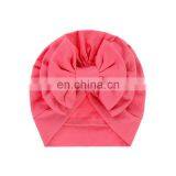 Messy Bow Hat Designer Hat Newborn Baby Girls Hat thumbnail-4
