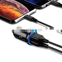 Dual Qc 3.0 Usb Car Charger Auto Socket Car Phone Charger With LED Display thumbnail-2