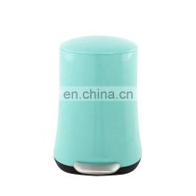 China household modern 2 pieces plastic toilet decoration bathroom accessories set trash can