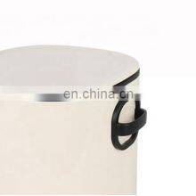 Домашний индивидуально изготовленный цветной нержавеющий стальной мусорный бак объемом 6 л с мягким закрытием, круглой формы, педальный контейнер для ванной комнаты thumbnail-4