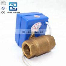 Small Size CWX-20P-1.0B DC3.6-6V 5V DC12V CR01 CR02 CR05 DN15 DN20 Brass Ss304 Metal Gear 5v 12v Electric Ball Valve thumbnail-3